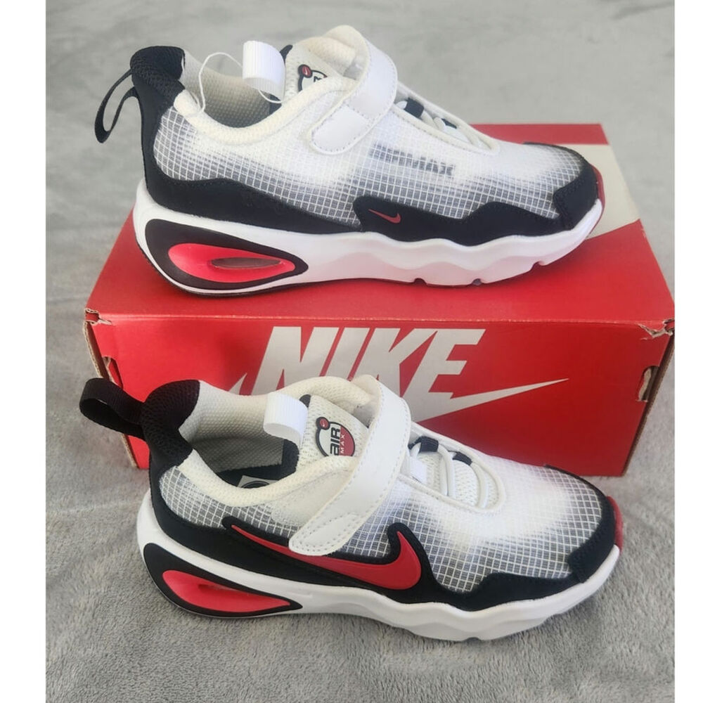 Nike Airmax Nova (PS) toddler size 11c velcro white red black NIB